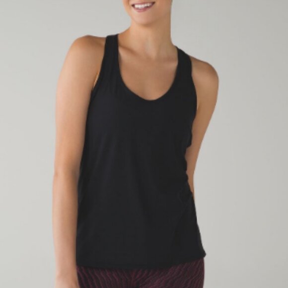 Lululemon Tranquil Tank Black 4 - Picture 2 of 8